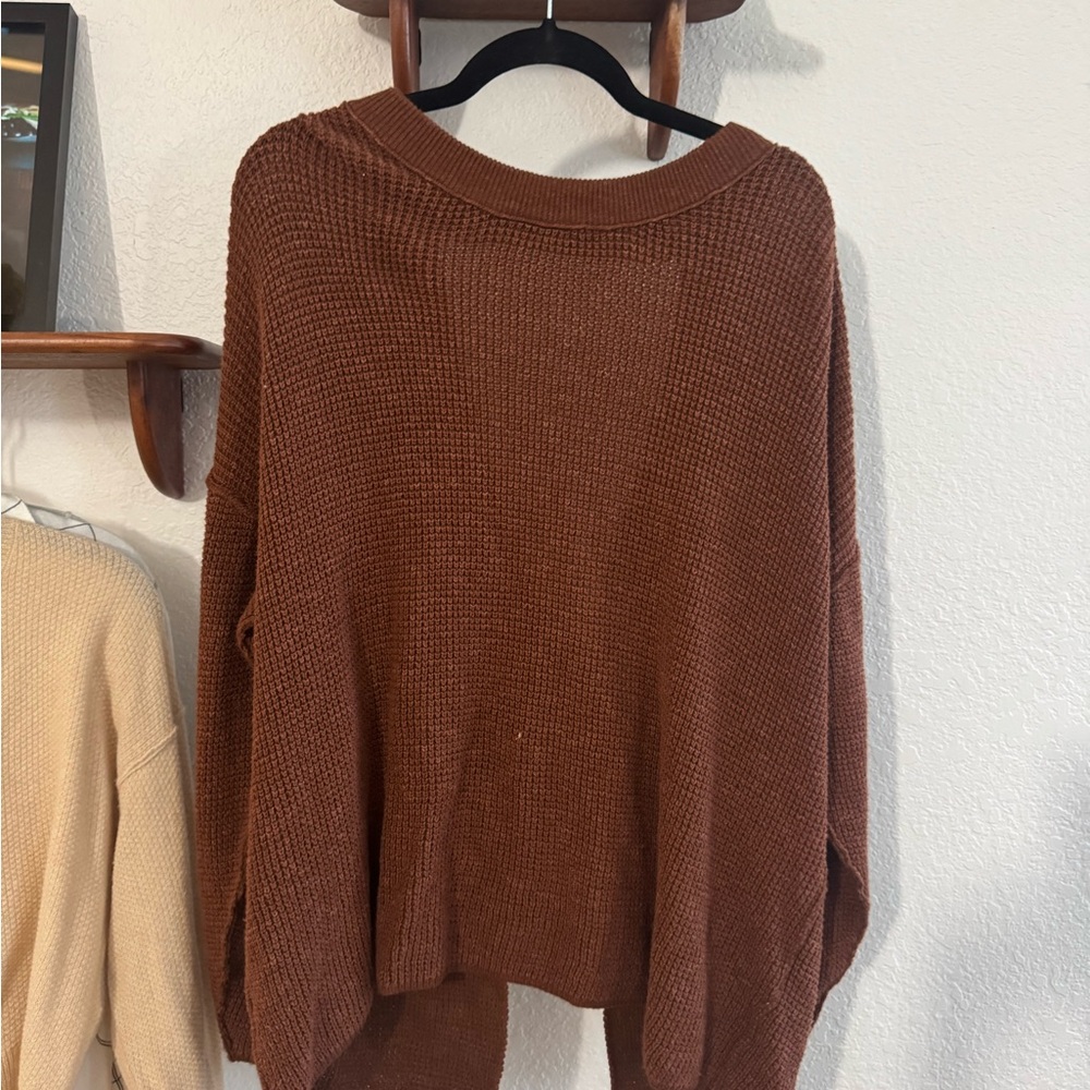 Free People Open Back Tie Sweater